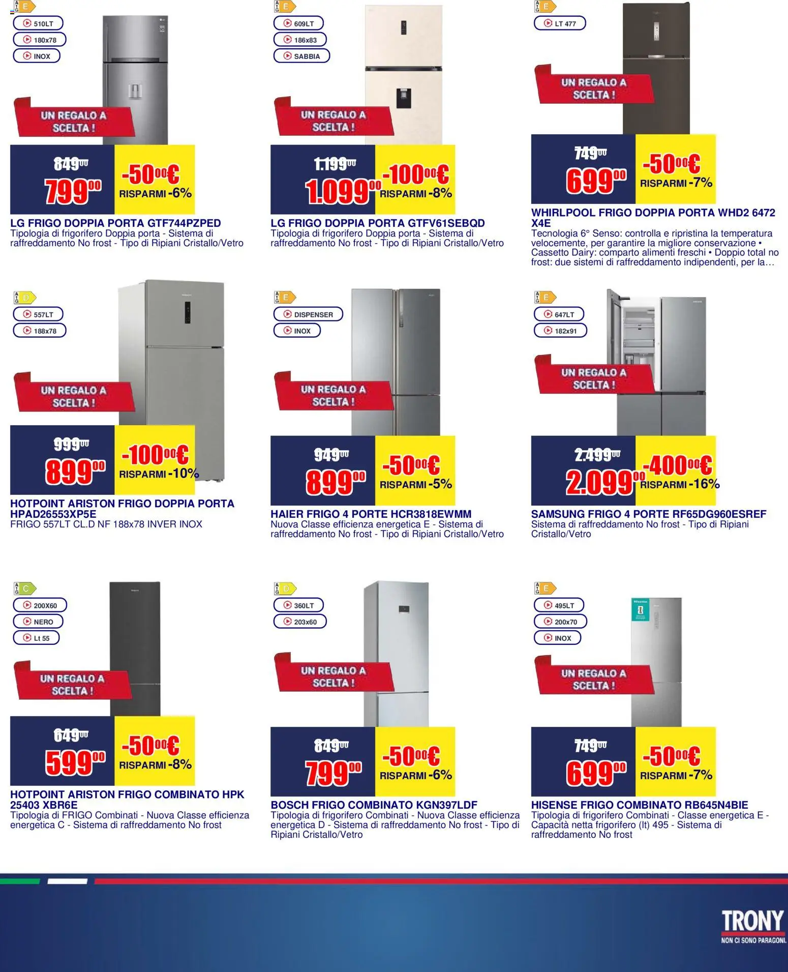 Volantino Trony del 16.04.2026 | Pagina: 4 | Prodotti: Frigorifero, Samsung