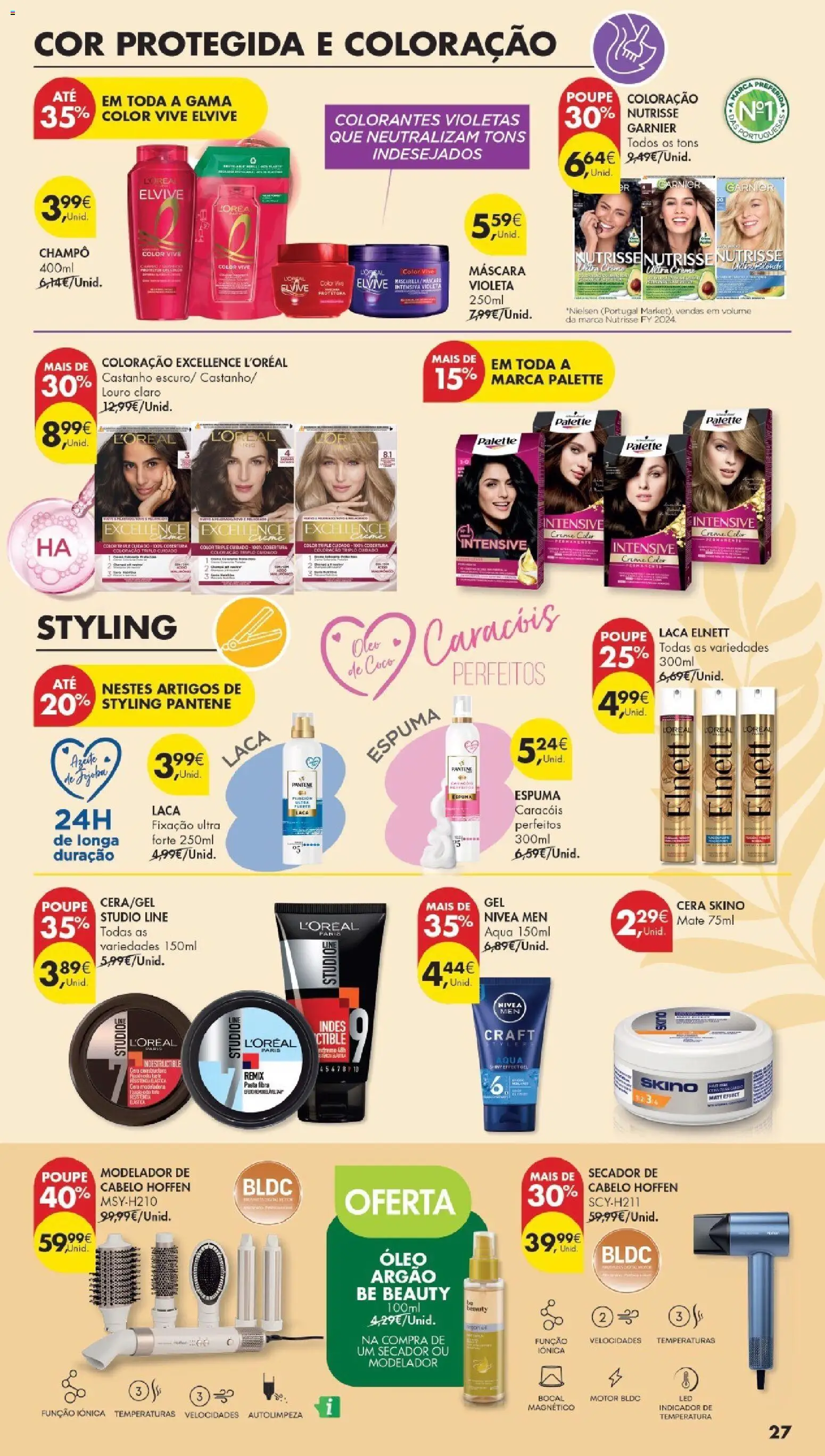 Pingo Doce Poupe Esta Semana Madeira │ válido de 21.04.2026 | Página: 27 | Produtos: Secador, Secador de cabelo, Louro, Óleo