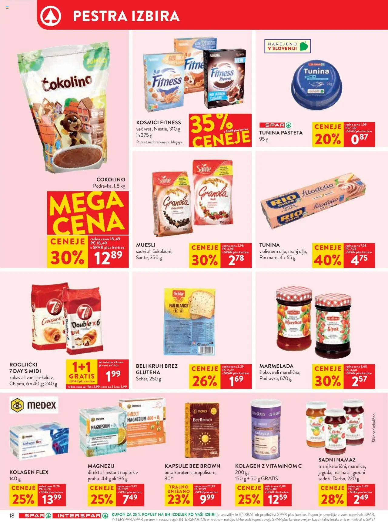 Spar katalog 23/25 │ velja od 04.06.2025 | Stran: 24 | Izdelki: Pašteta, Marmelada, Kos, Kruh