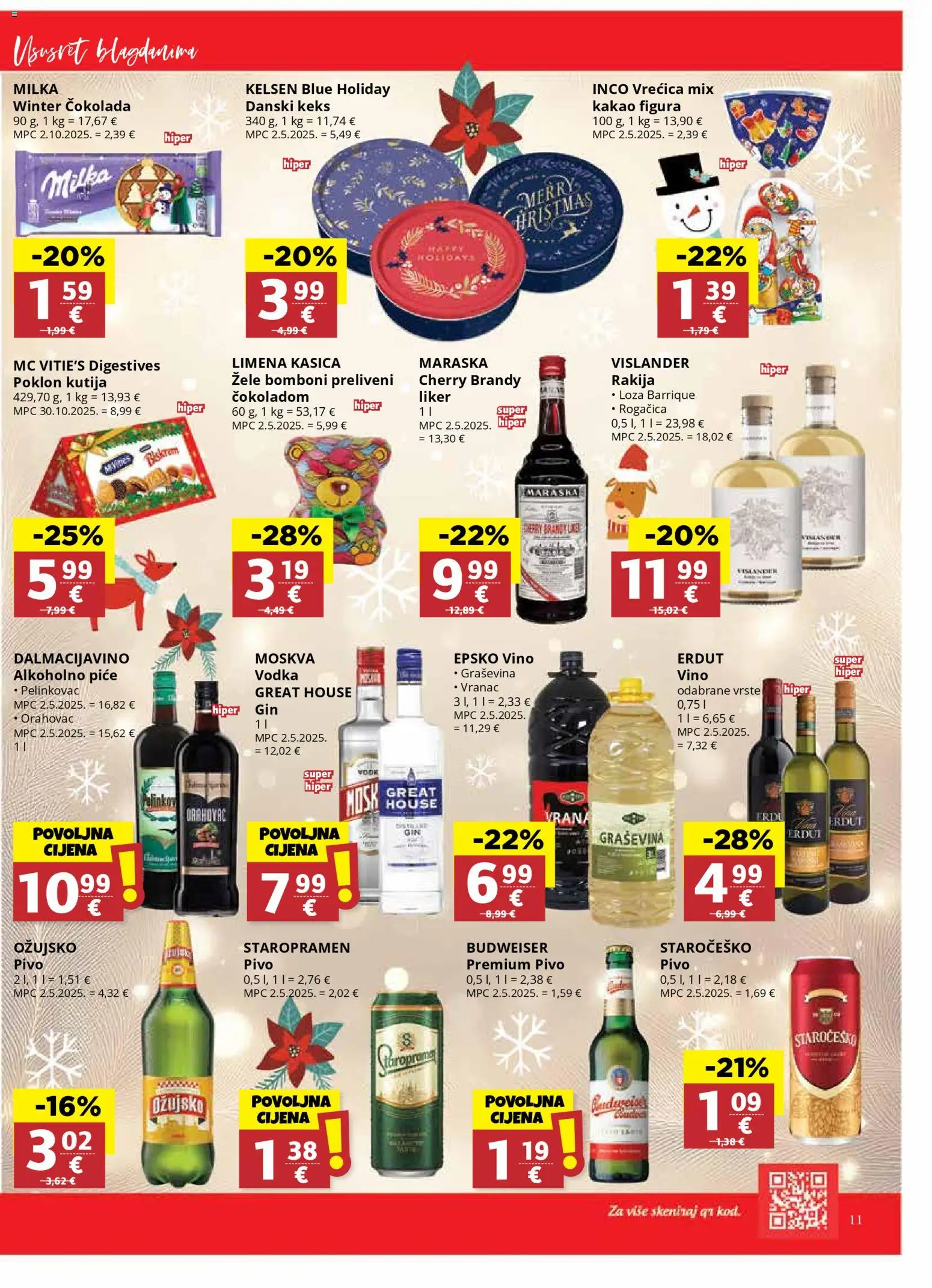 Ribola katalog | vrijedi od 26.11.2025 | Stranica: 11 | Proizvodi: Čokolada, Rakija, Milka, Kakao