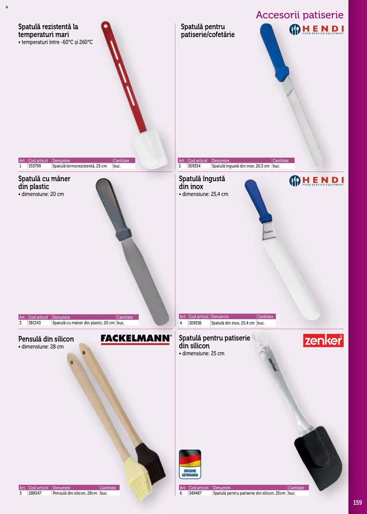 Noul catalog Metro – valabil de la 17.09.2025 | Pagină: 159 | Produse: Mâner