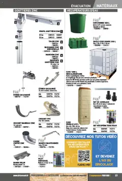  | Page: 23 | Produits: Vidéo, Gouttière, Cintre, Bavette