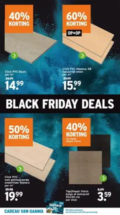 GAMMA - Black Friday - Voorbeeld van een folder van GAMMA, geldig van 27.10.2025 | Pagina: 9 | Producten: Tapijt