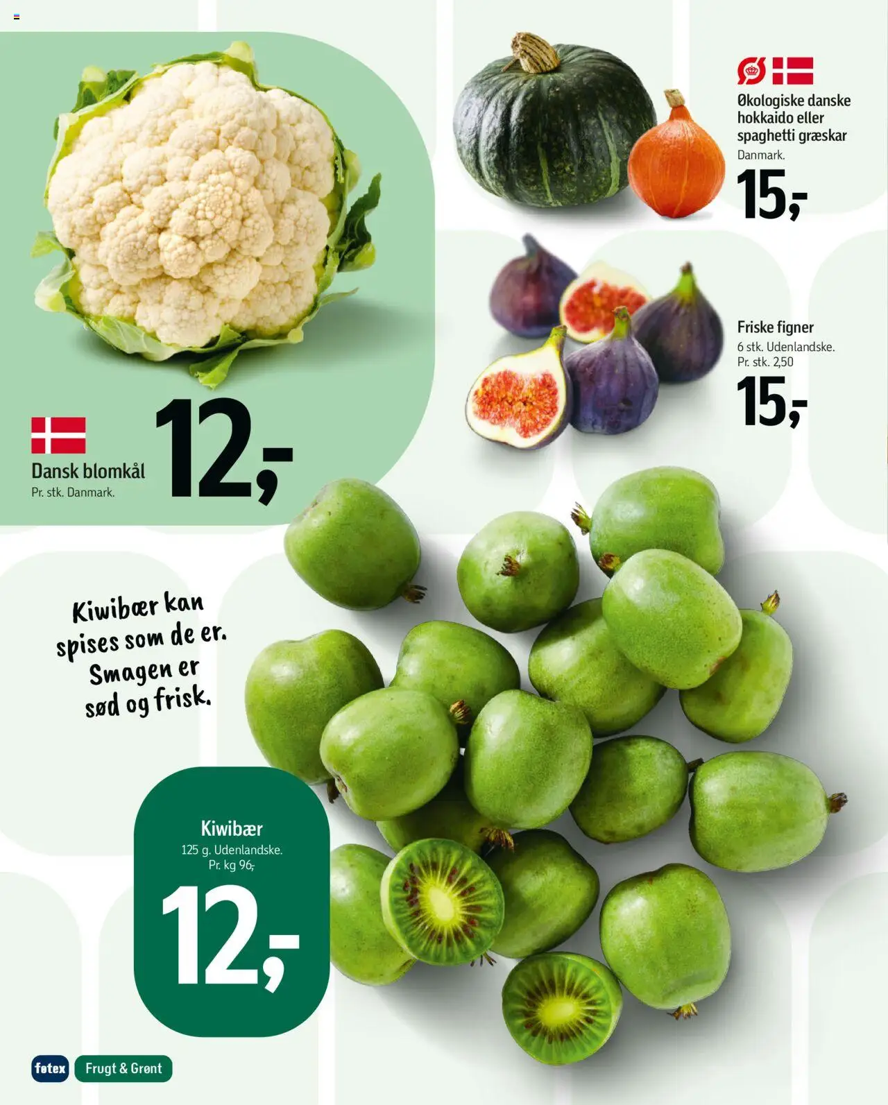 Føtex tilbudsavis – gyldig fra 12.09.2025 | Side: 15 | Produkter: Græskar, Spaghetti, Blomkål, Søm