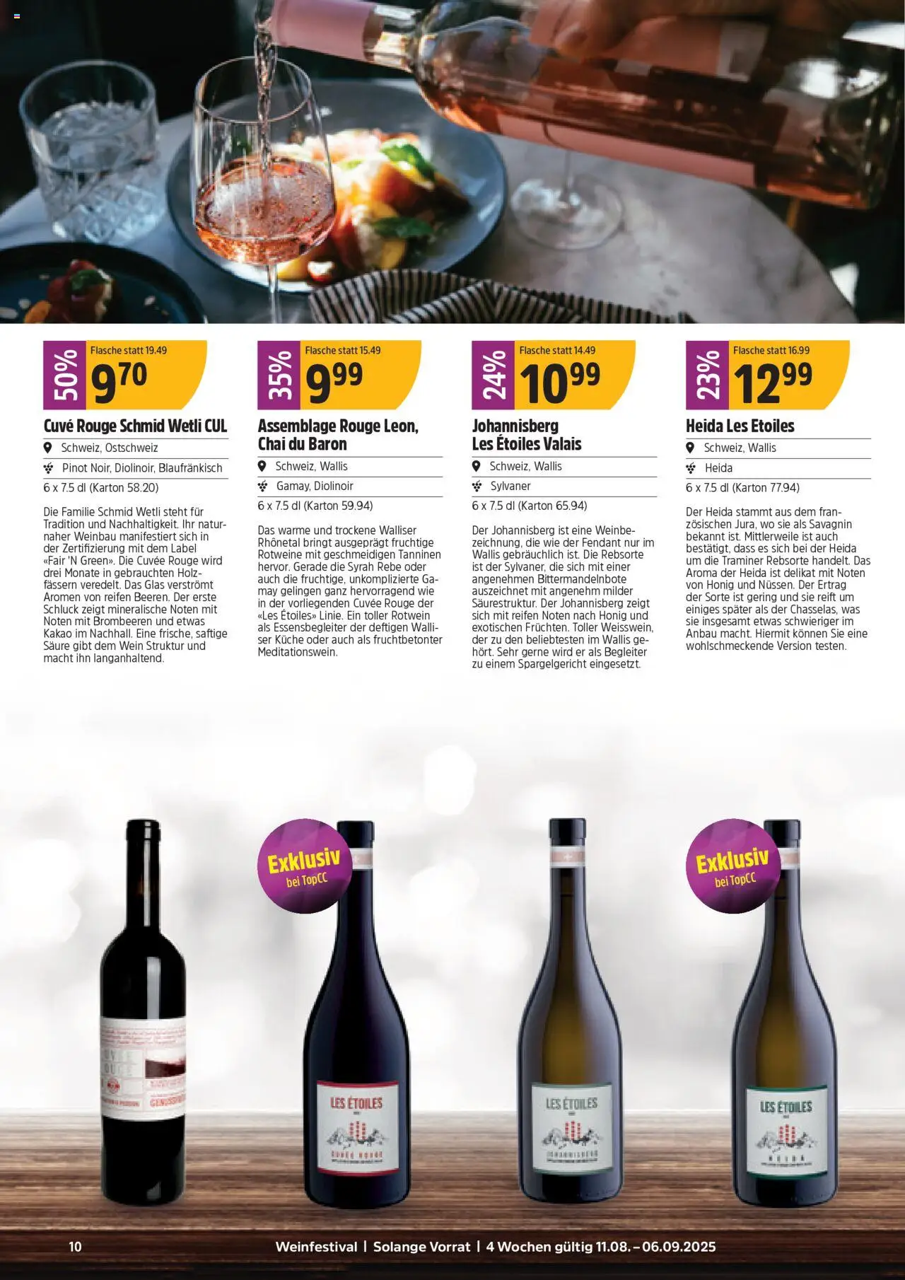 TopCC Aktionen Weinfestival ab 11.08.2025 | Seite: 10 | Produkte: Rotwein, Rouge, Insgesamt, Wein