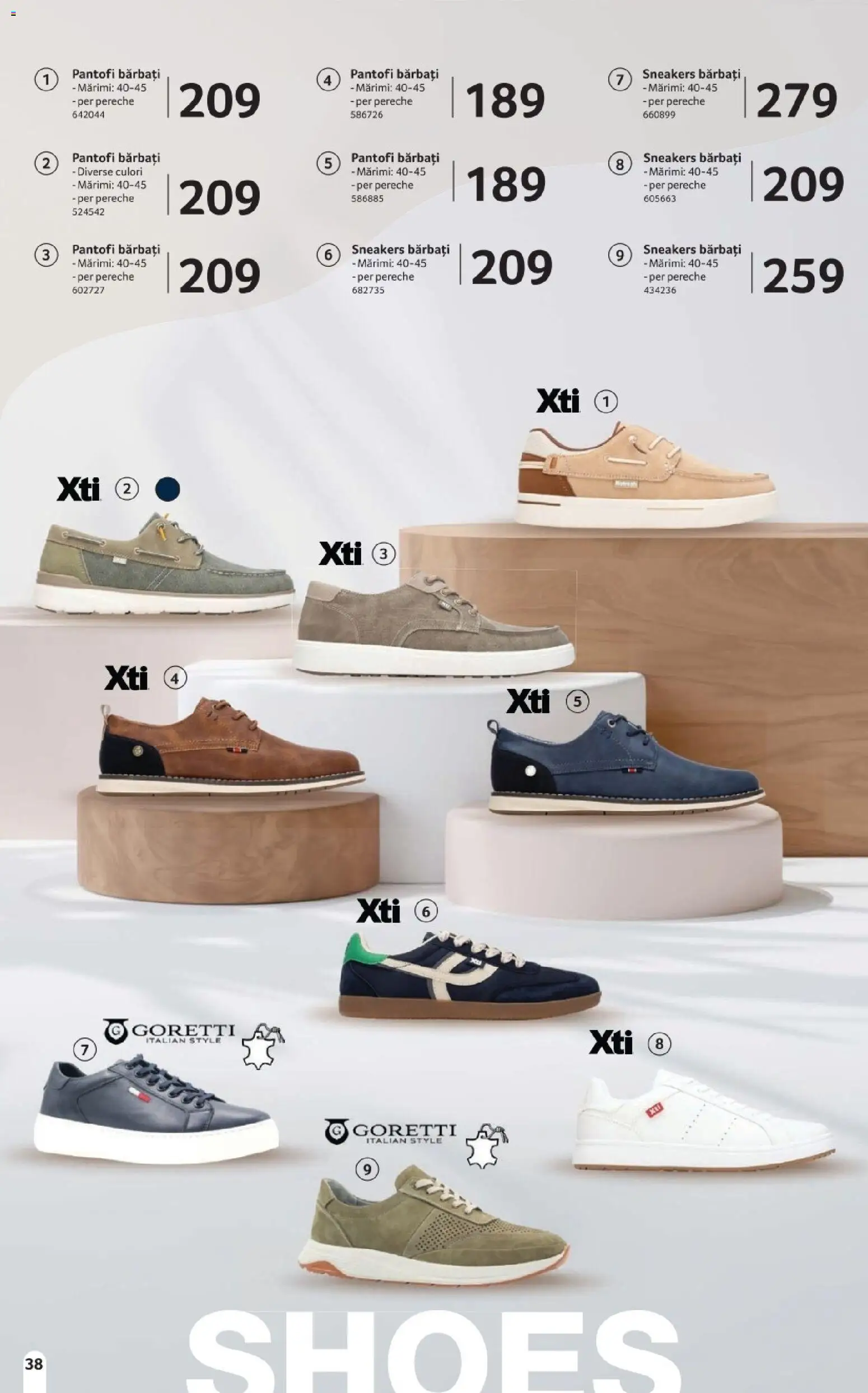 Noul catalog Selgros – valabil de la 20.03.2026 | Pagină: 38 | Produse: Delgeç, Pantofi