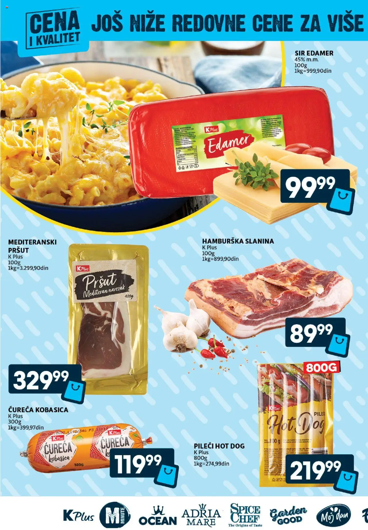 Idea katalog - važi od 07.08.2025 | Strana: 6 | Proizvode: Hot dog, Slanina, Hamburska slanina, Kobasica