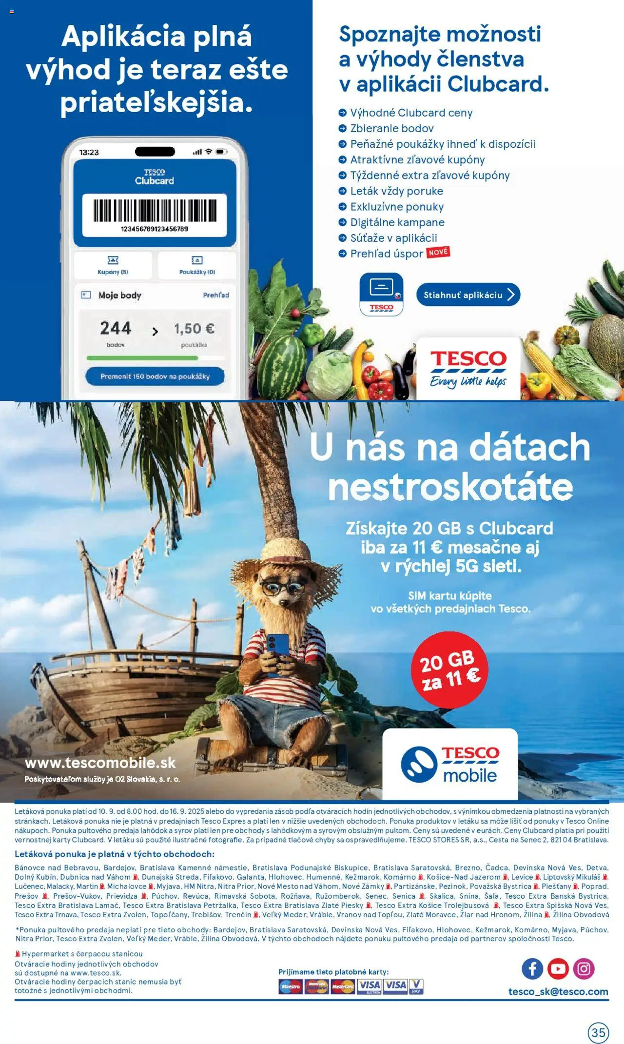 Nové Tesco akcie – leták je platný od 10.09.2025 | Strana: 35 | Produkty: Hodiny
