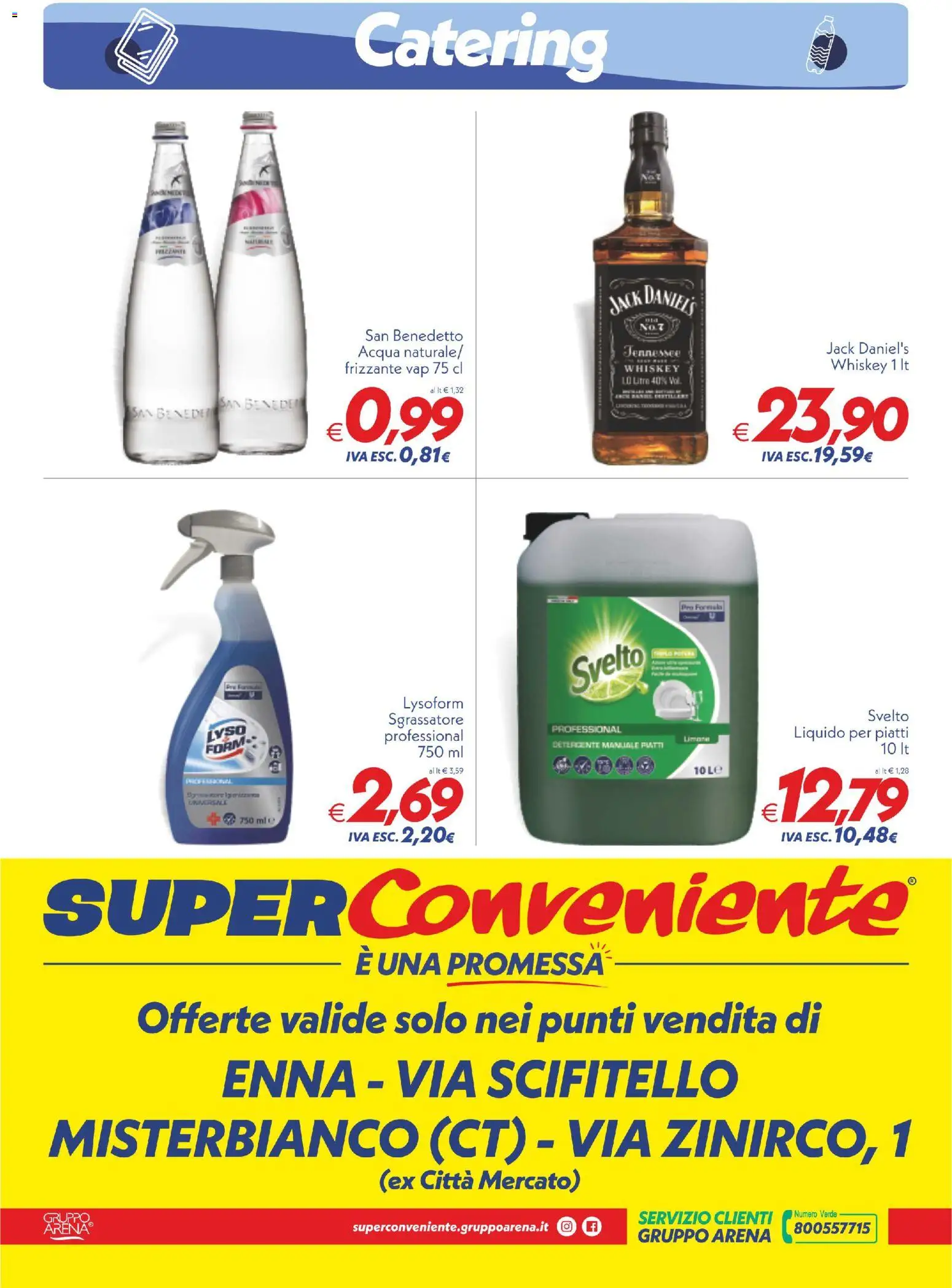 Volantino SuperConveniente del 03.02.2026 | Pagina: 4 | Prodotti: Sgrassatore, Acqua, Limone