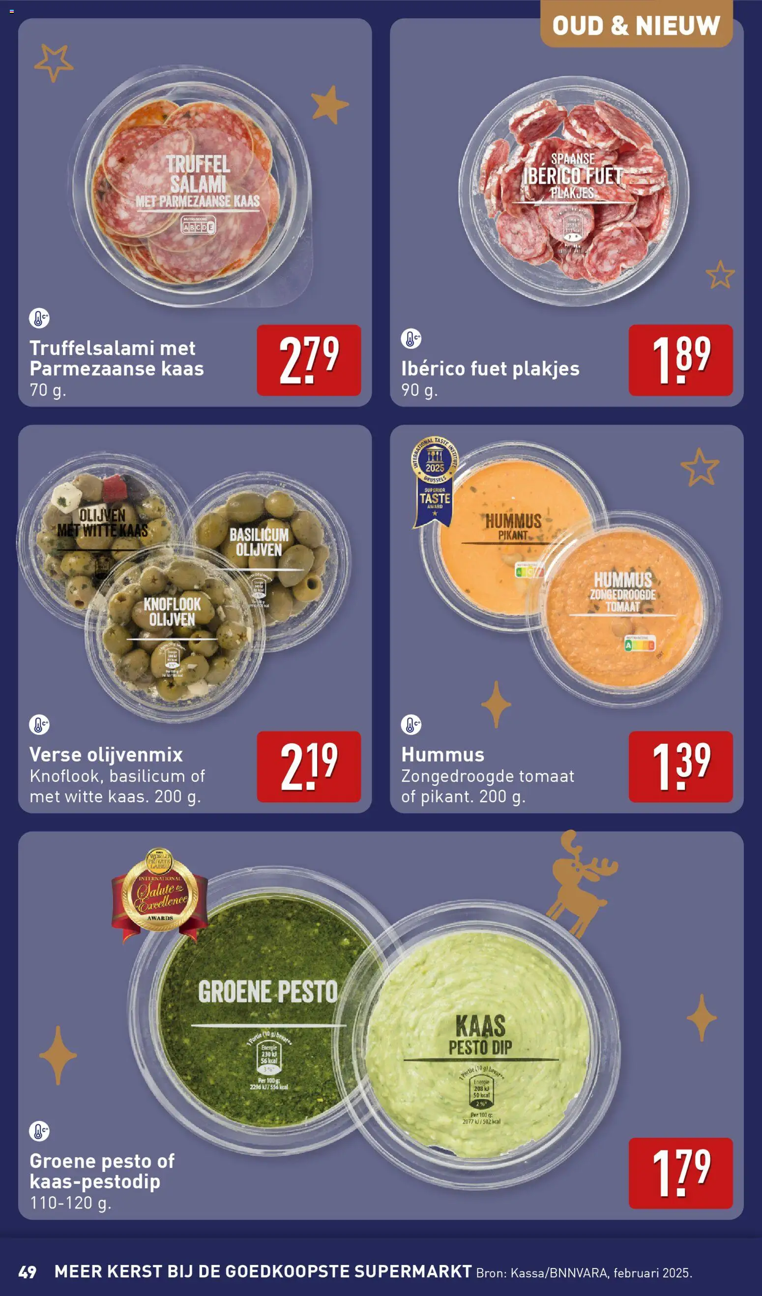 {H1} | Pagina: 49 | Producten: Tomaat, Salami, Dip, Knoflook