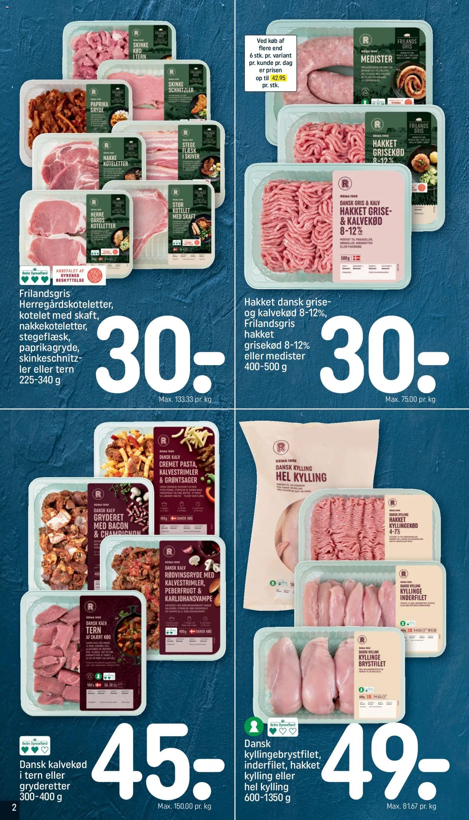 Rema 1000 tilbudsavis – gyldig fra 25.01.2026 | Side: 2 | Produkter: Skinke, Kyllingekød, Te, Paprika