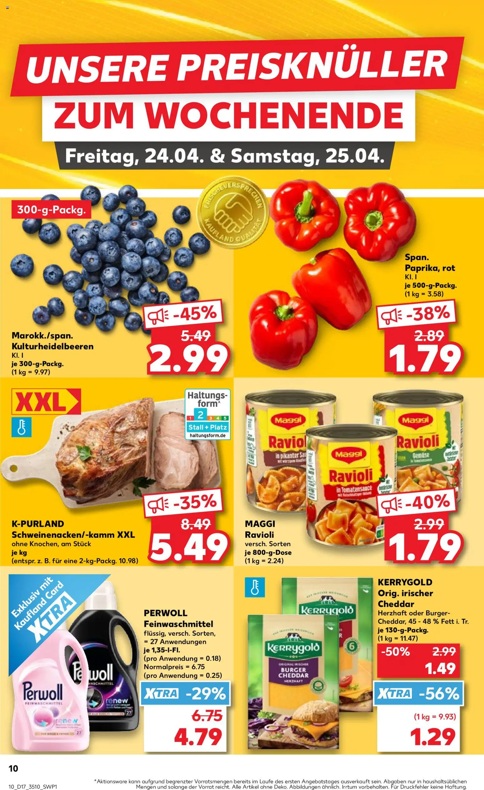 Kaufland Prospekt Leipzig	 – gültig ab 23.04.2026 | Seite: 10 | Produkte: Maggi, Burger, Perwoll