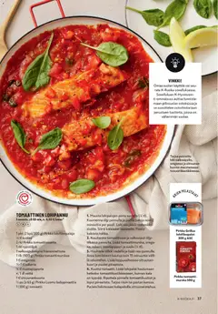 K-Supermarket-mainoslehti voimassa 06.05.2026 alkaen | Sivu: 37 | Tuotteet: Suola, Voi, Öljy, Tomaattisose