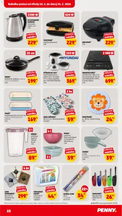 Náhled letáku Penny Market leták - Čtvrtečník od 18.02.2026 | Strana: 25 | Produkty: Kabel, Rýžovar, Alobal, Barvy
