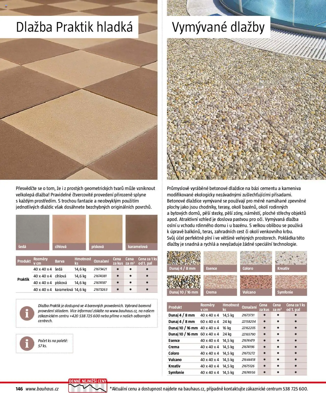 Bauhaus katalog Zahradní nábytek od 01.04.2025 | Strana: 146 | Produkty: Dlažba, Crema