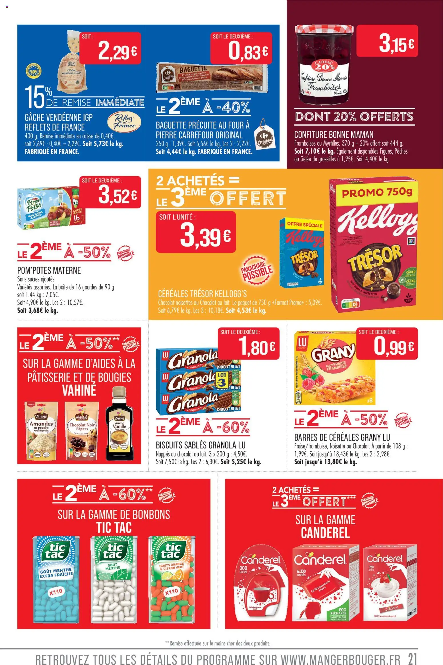 {H1} | Page: 21 | Produits: Confiture Bonne Maman, Orange, Pom'potes, Poudre