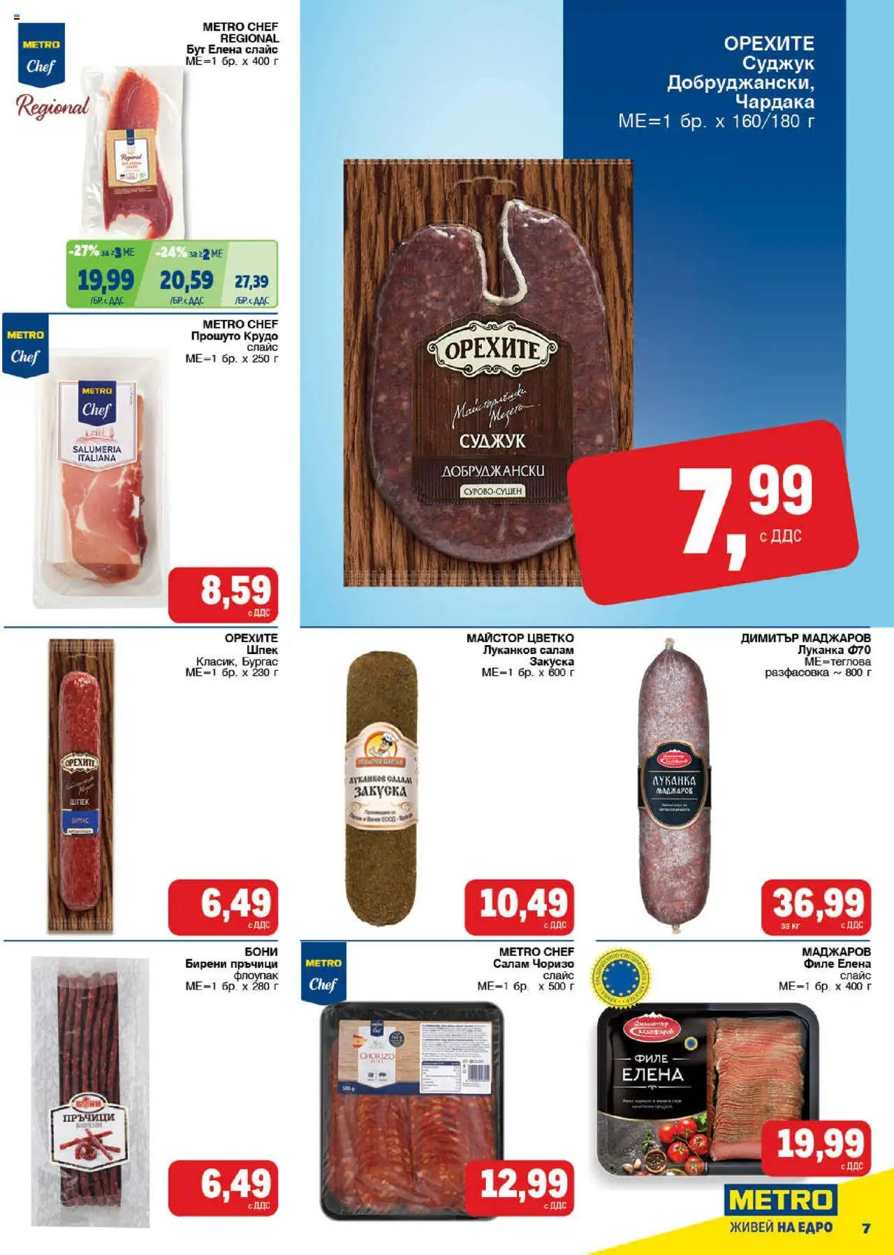  | Страница: 7 | Продукти: Салам, Филе, Суджук