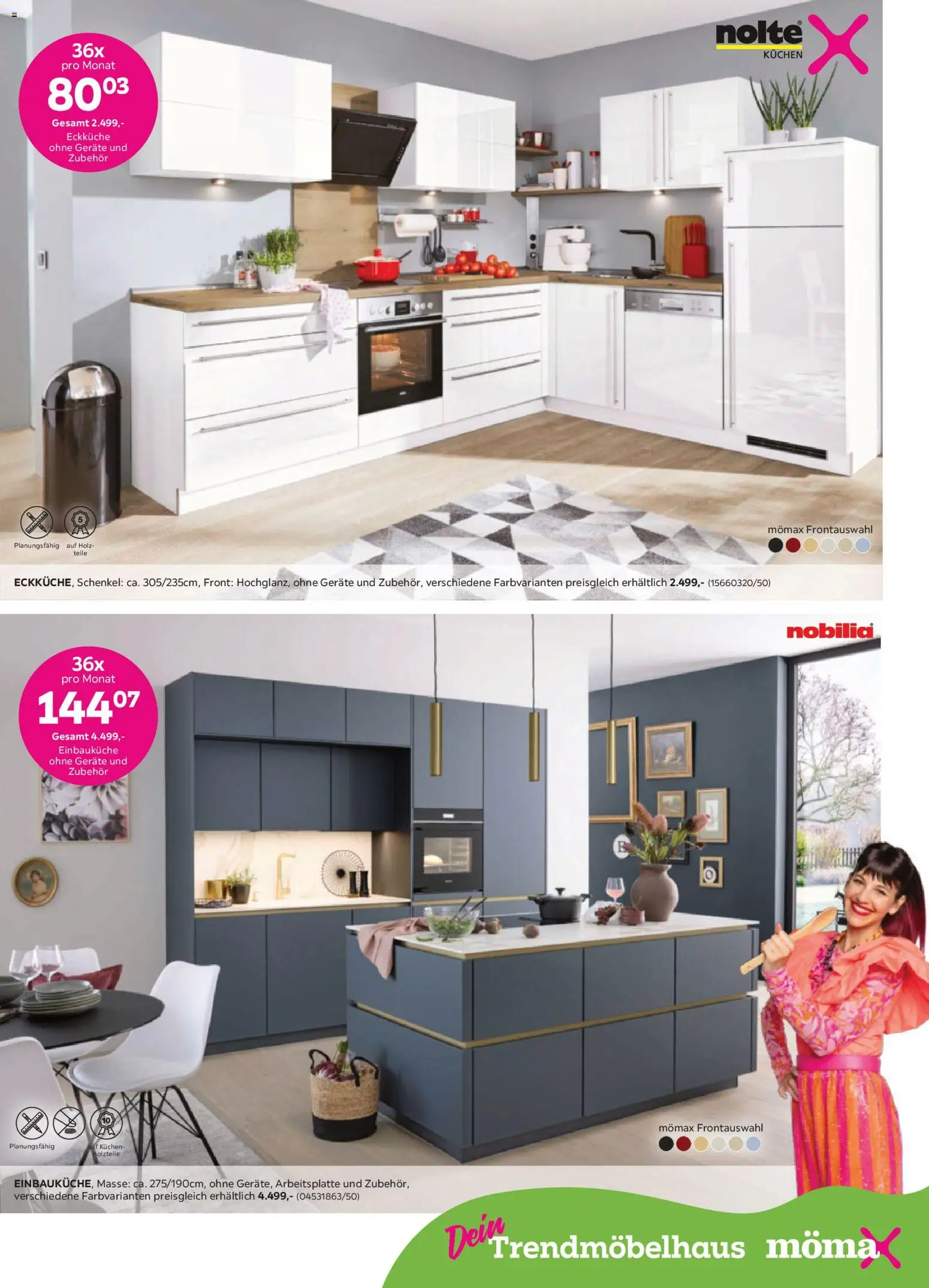 Mömax 19% MwSt. geschenkt auf fast den gesamten Einkauf – gültig ab 26.01.2026 | Seite: 3 | Produkte: Einbauküche, Kuchen