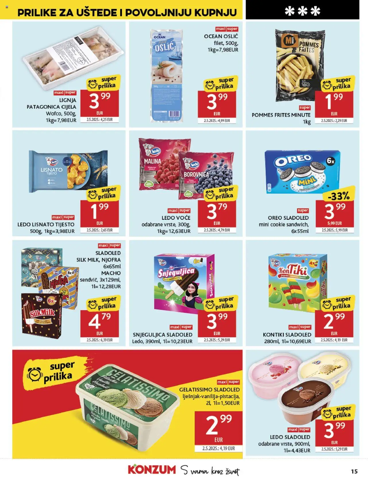 Konzum HR akciós ujság - amely érvényes a következő dátumtól: 06.08.2025 | Oldal: 15