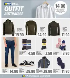 Anteprima del volantino Volantino ARD Discount	 valido a partire dal 03.11.2025 | Pagina: 20 | Prodotti: Spugna, Camicia, Jeans, Cappuccio