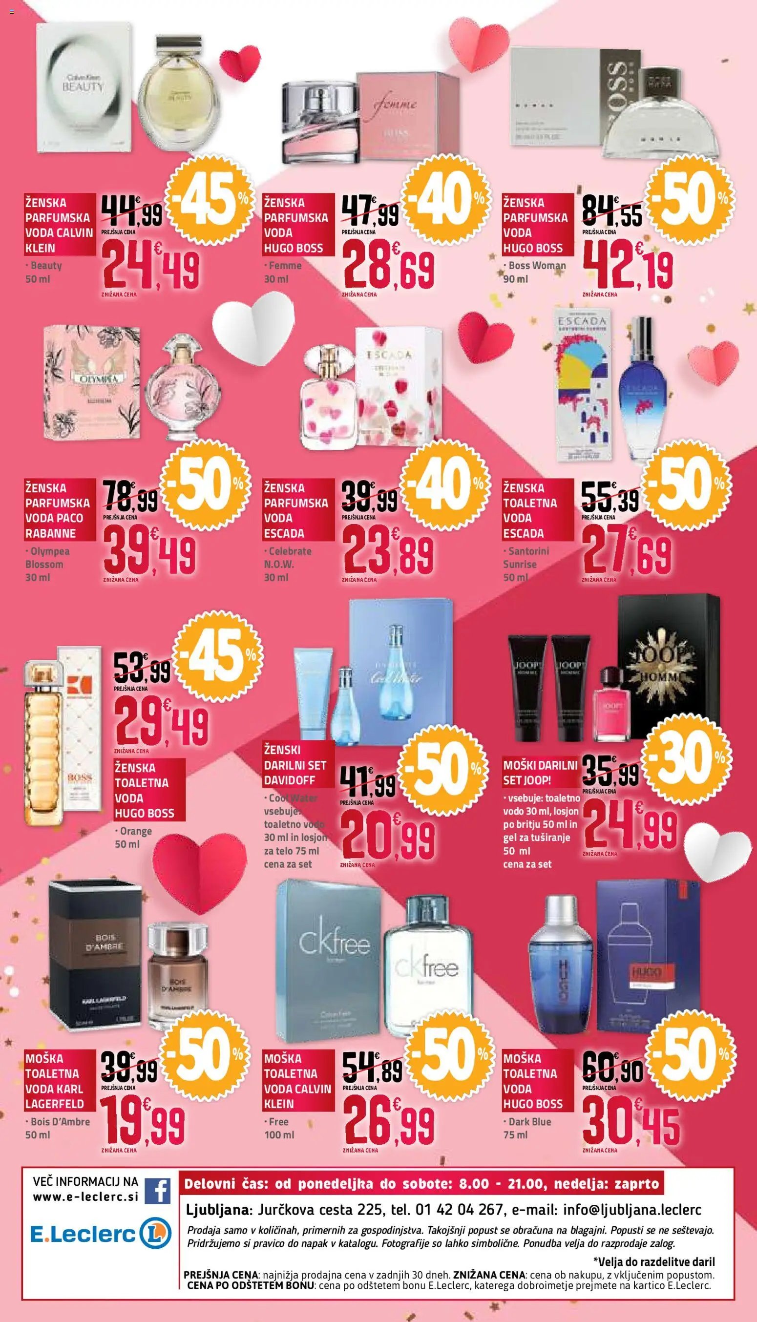 Novi E.leclerc katalog ponudbe – veljaven od 30.01.2026 | Stran: 16 | Izdelki: Gel za tusiranje, Voda, Toaletna voda, Parfumska voda