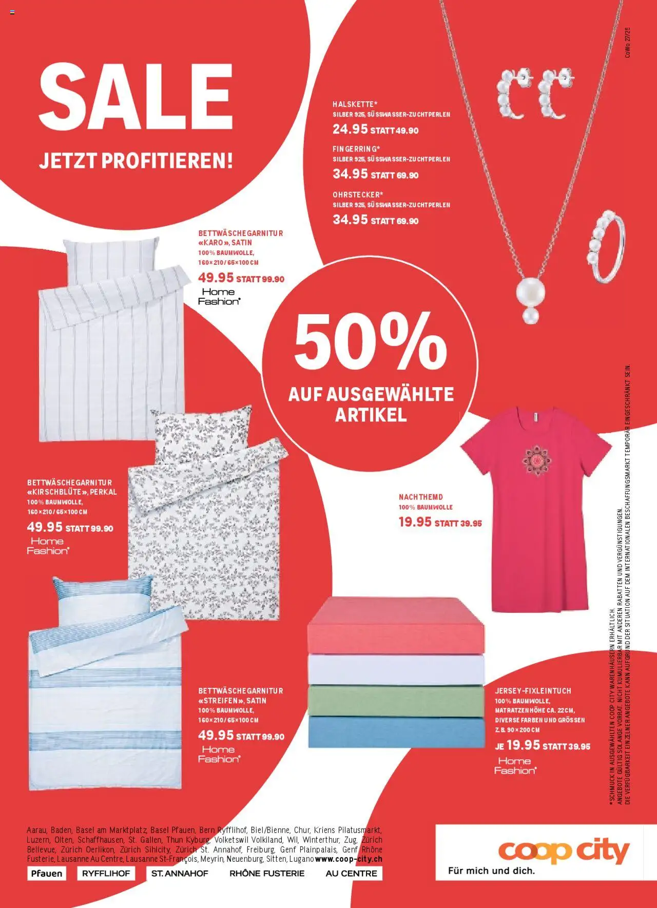 Coop Magazin ab 03.07.2025 | Seite: 15 | Produkte: T-Shirt, Bettwäsche