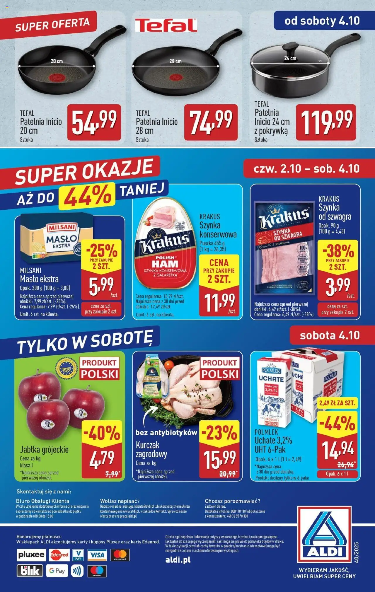 Aldi Gazetka od 29.09.2025 | Strona: 41 | Produkty: Galaretka, Szynka, Masło, Patelnia