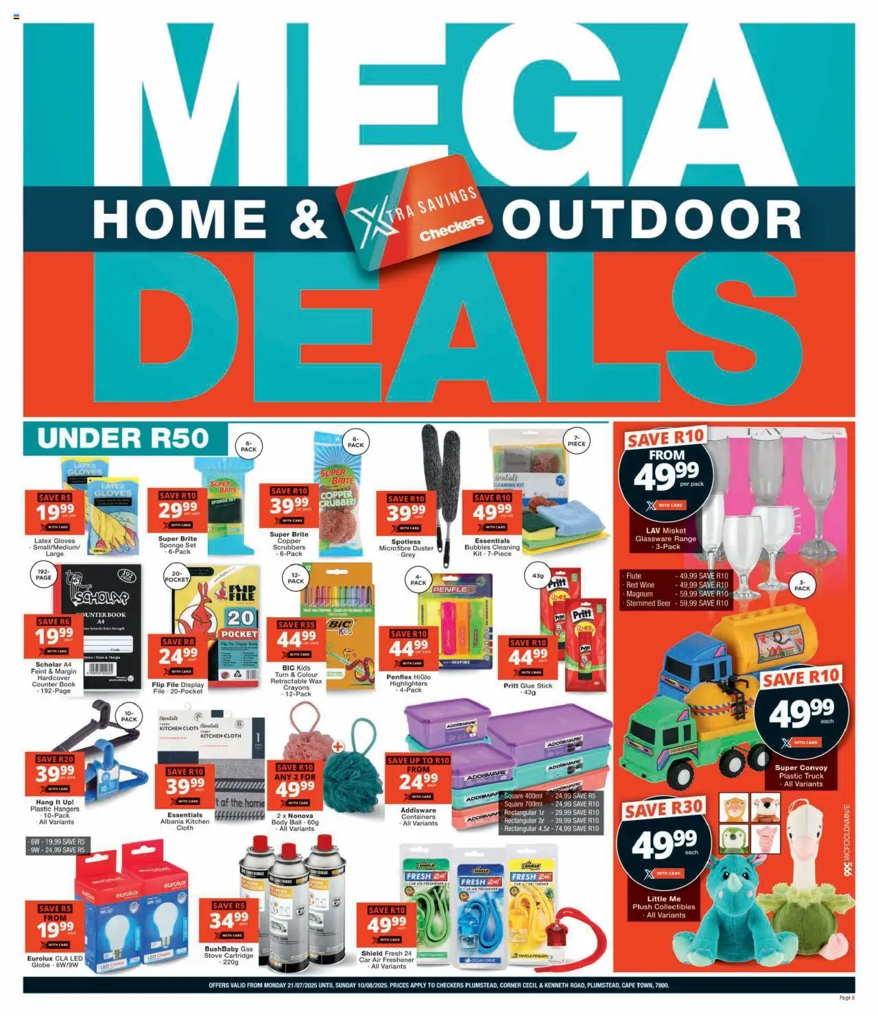 Checkers Western Cape - Plumstead Store Relaunch │ valid from 21.07.2025 | Page: 9 | Products: Gloves, Globe, Air freshener, Wax