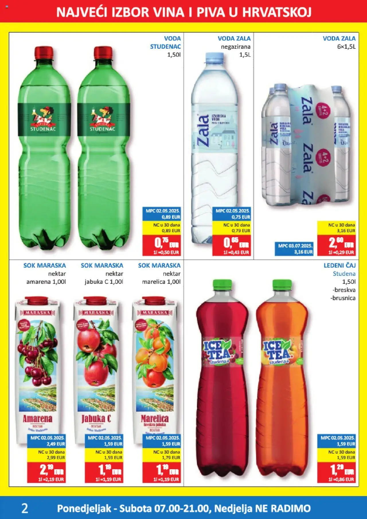 Vrutak katalog | vrijedi od 11.08.2025 | Stranica: 2 | Proizvodi: Ledeni čaj, Voda, Breskva, Jabuka