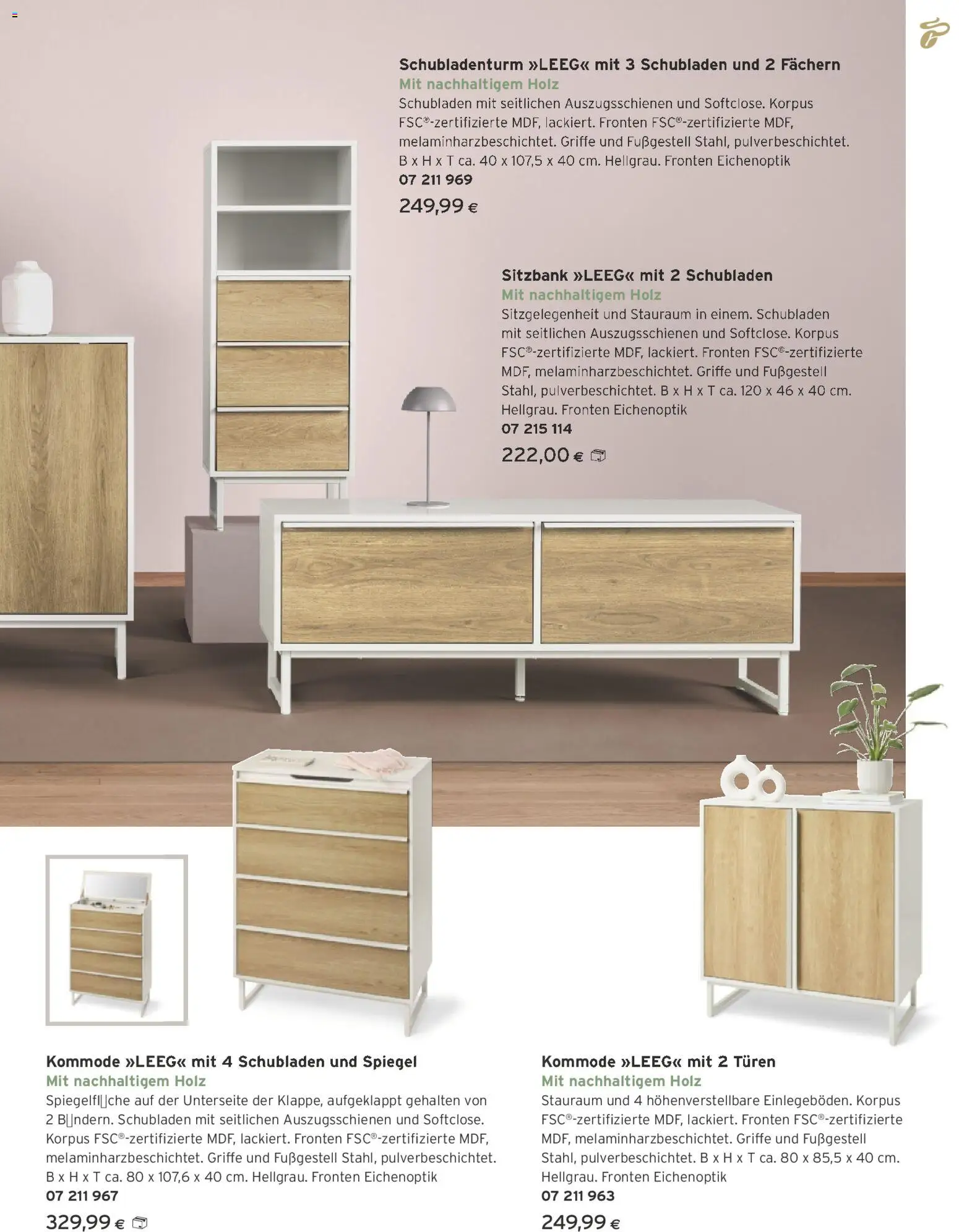 Tchibo Eduscho - Katalog Dezember 2025 gültig ab 01.12.2025 | Seite: 129 | Produkte: Kommode, Spiegel