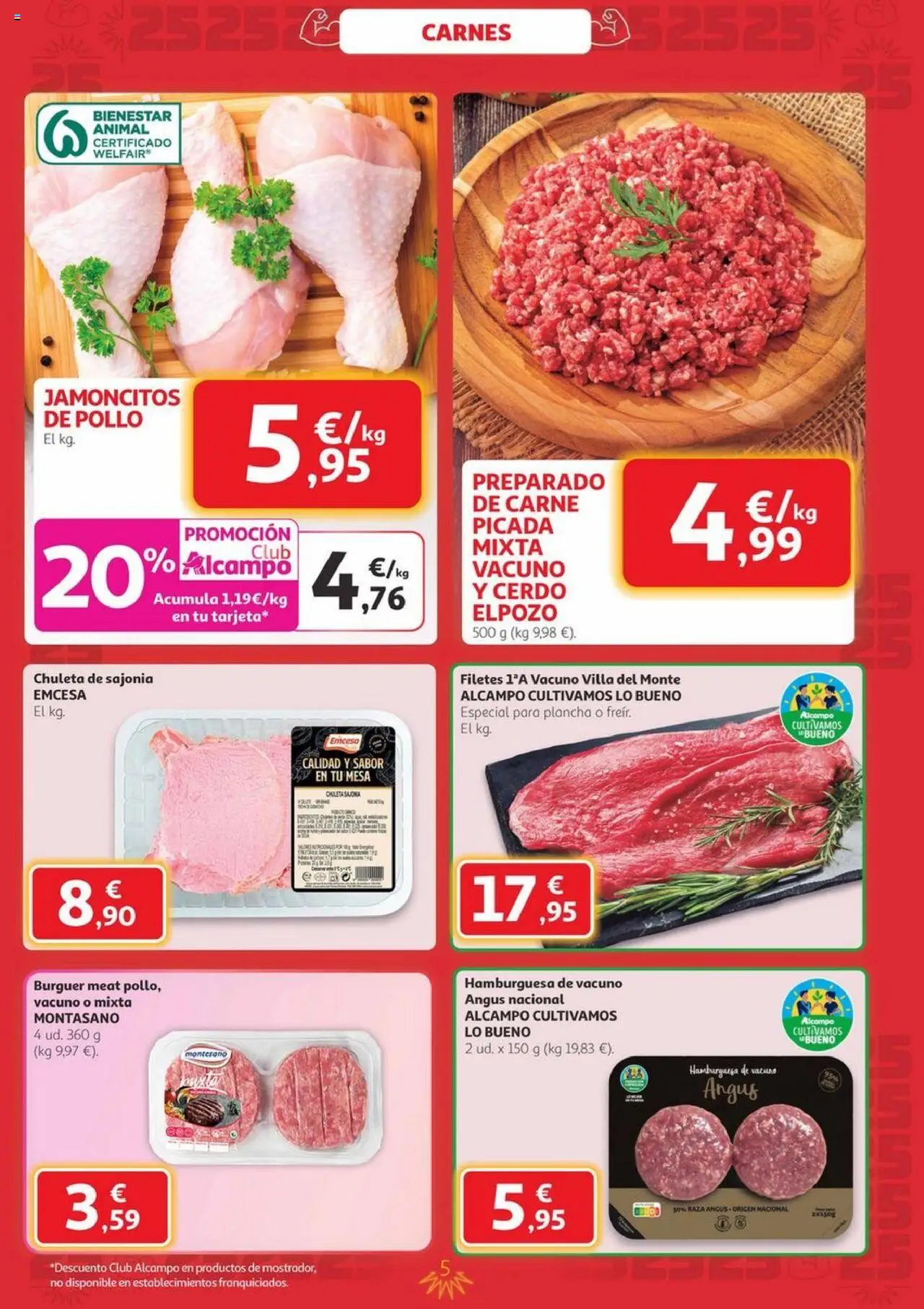 Alcampo - Canarias │ válido desde el 09.10.2025 | Página: 5 | Productos: Cerdo, Plancha, Σοκολατούχο γάλα, Mesa