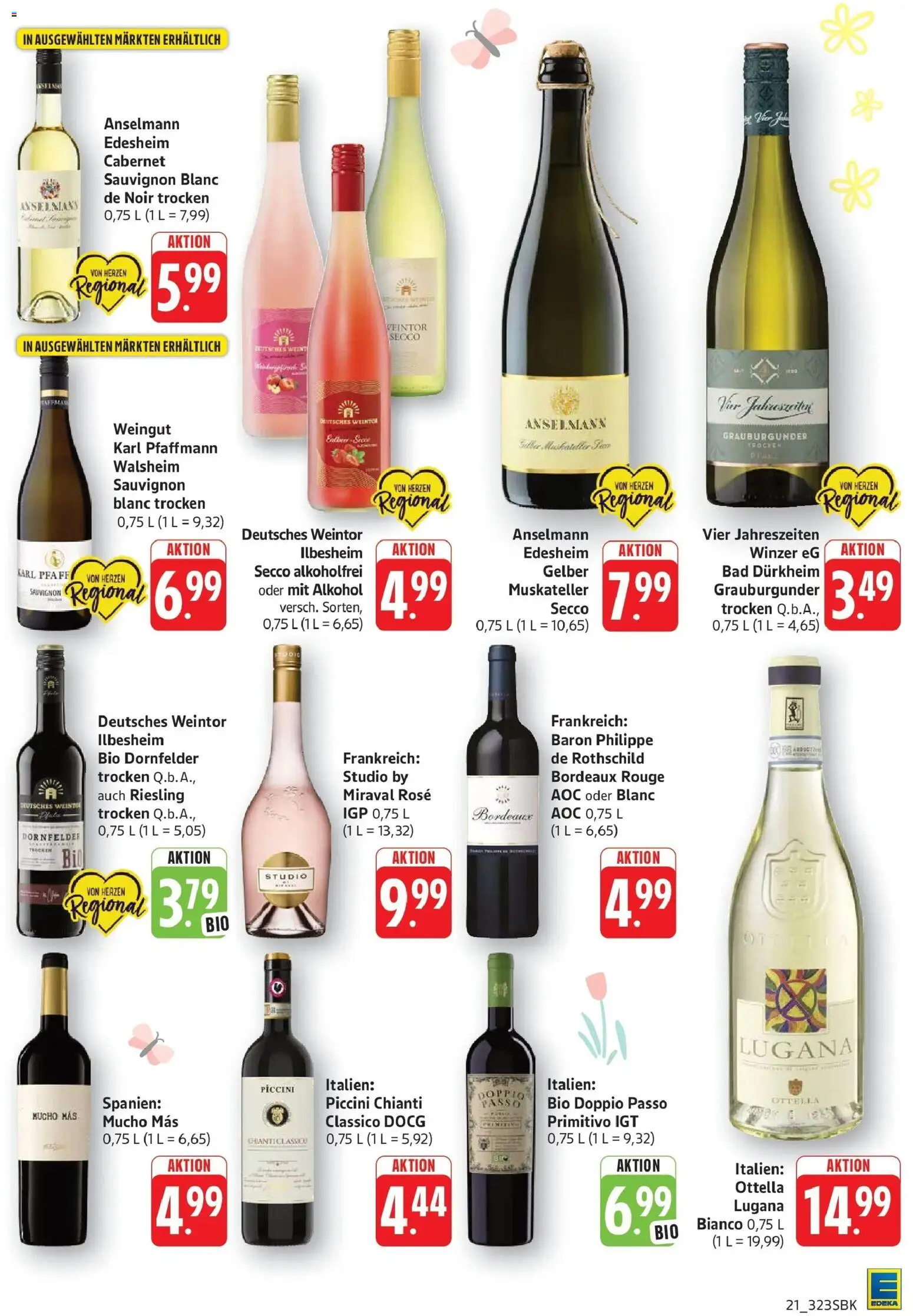 Edeka prospekt Pirmasens	 – gültig ab 23.03.2026 | Seite: 21 | Produkte: Bad, Doppio passo primitivo, Rouge, Doppio Passo