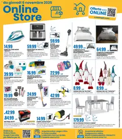 Anteprima del volantino Volantino Eurospin	 valido a partire dal 06.11.2025 | Pagina: 18 | Prodotti: Scivolo, Aspirapolvere, Asciugacapelli, Letto
