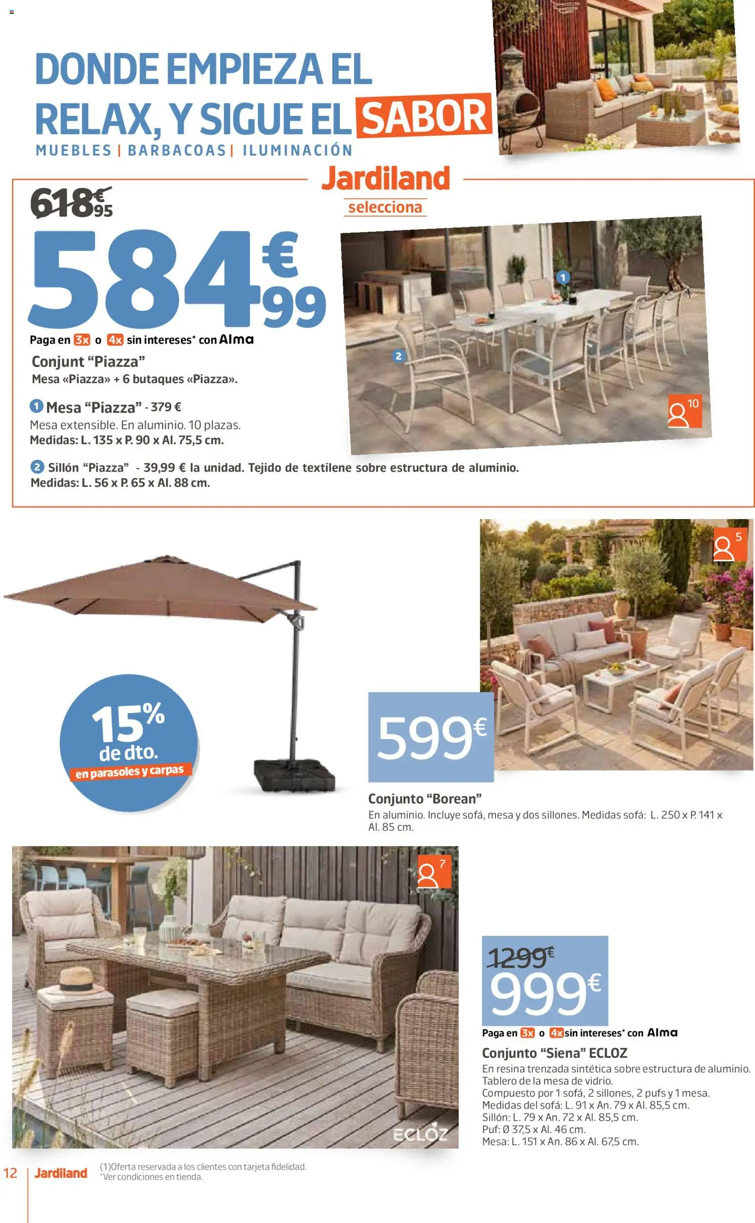 Jardiland folleto │ válido desde el 23.04.2026 | Página: 12 | Productos: Muebles, Galette de chaise, Sofá, Sillón