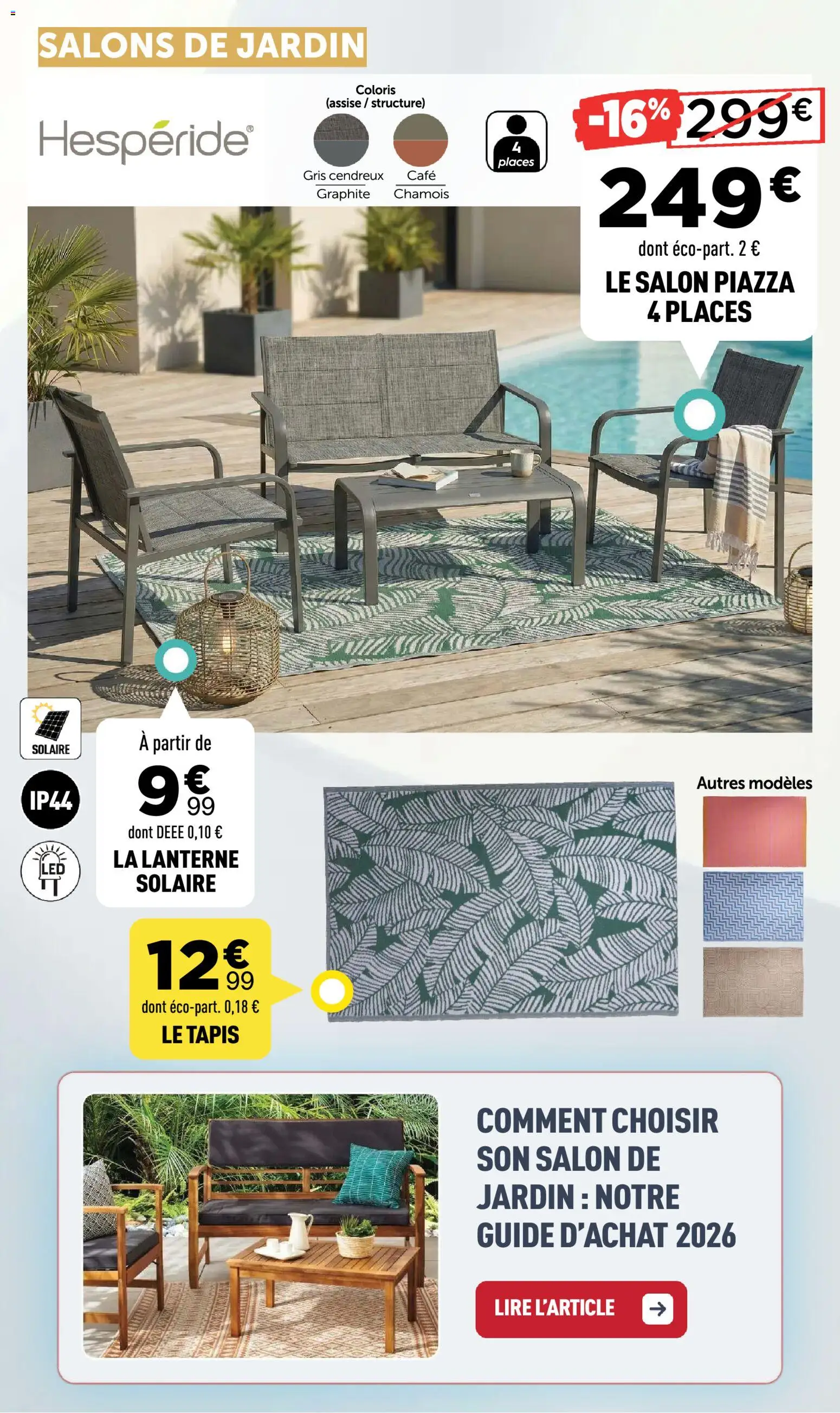 {H1} | Page: 36 | Produits: Salon de jardin, Tapis, Café