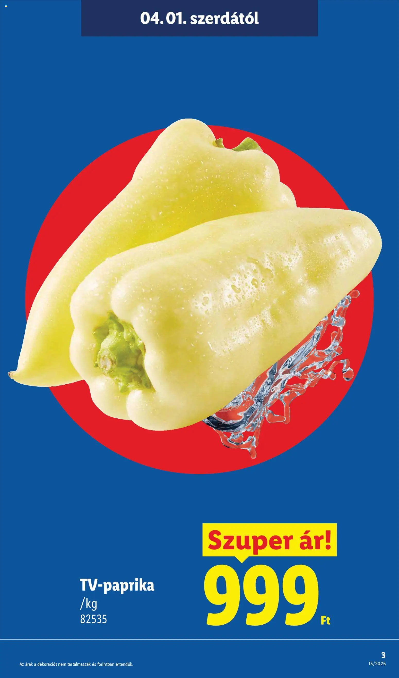 Lidl akciós ujság - amely érvényes a következő dátumtól: 01.04.2026 | Oldal: 3