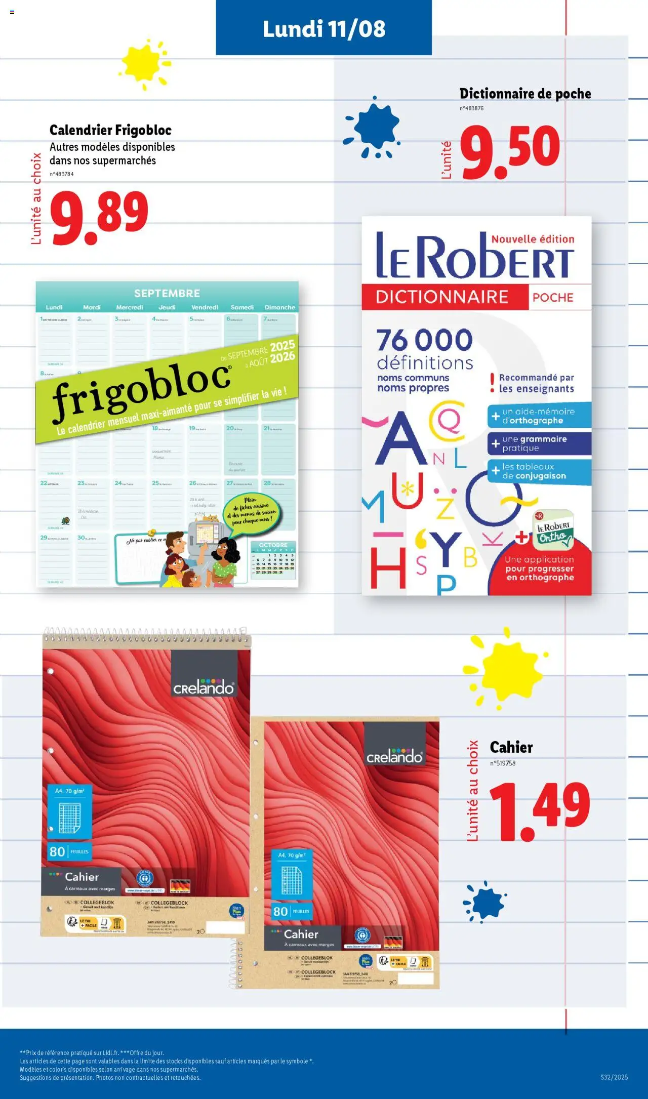  | Page: 23 | Produits: Calendrier, Calendrier frigobloc, Notebook