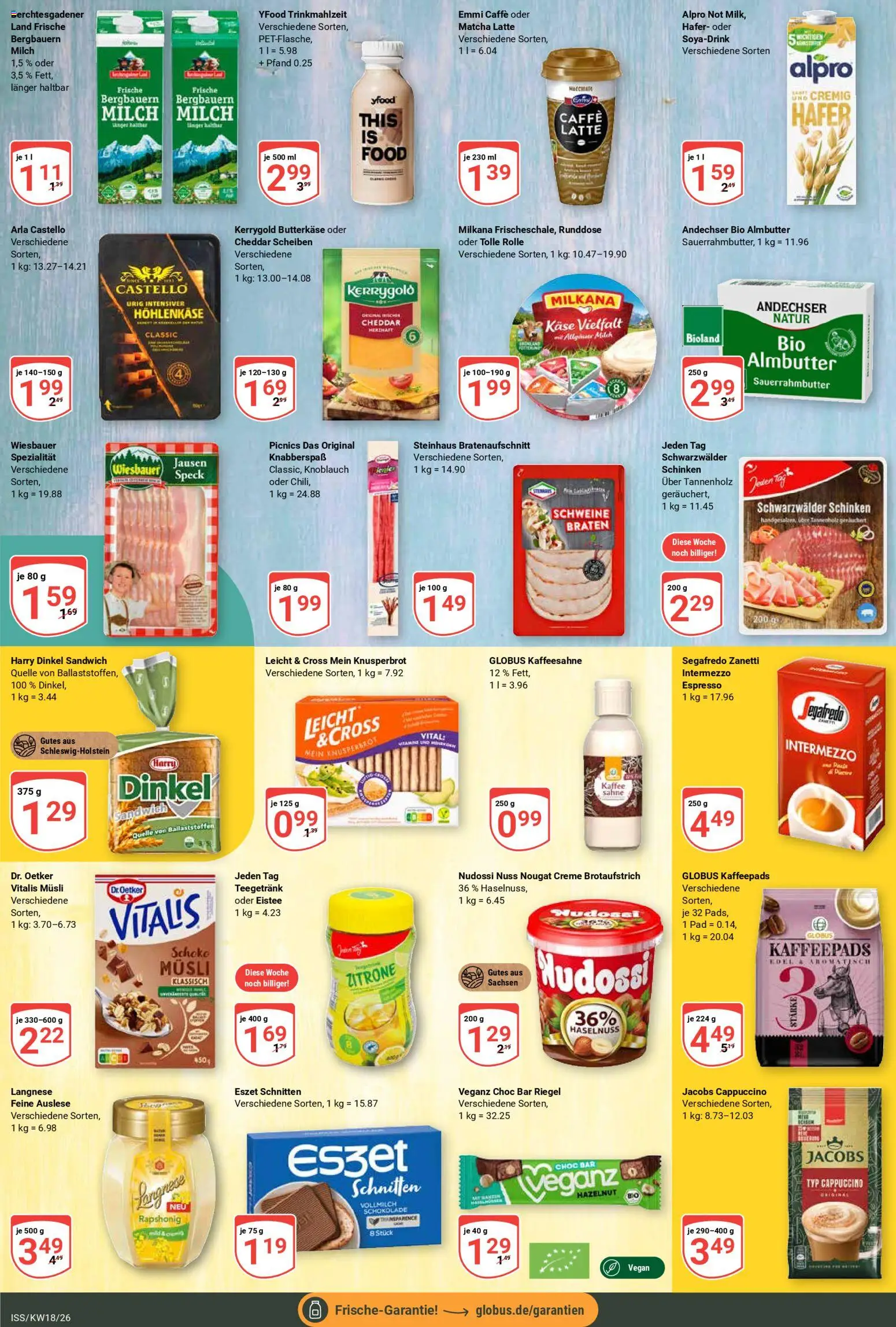 Globus Prospekt 	 – gültig ab 27.04.2026 | Seite: 17 | Produkte: Milch, Kaffee, Creme, Schinken