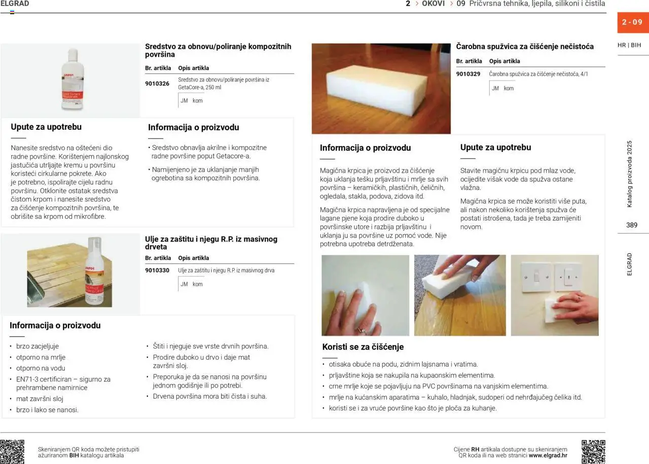 Elgrad katalog | vrijedi od 06.10.2025 | Stranica: 389 | Proizvodi: Spužva, Ulje