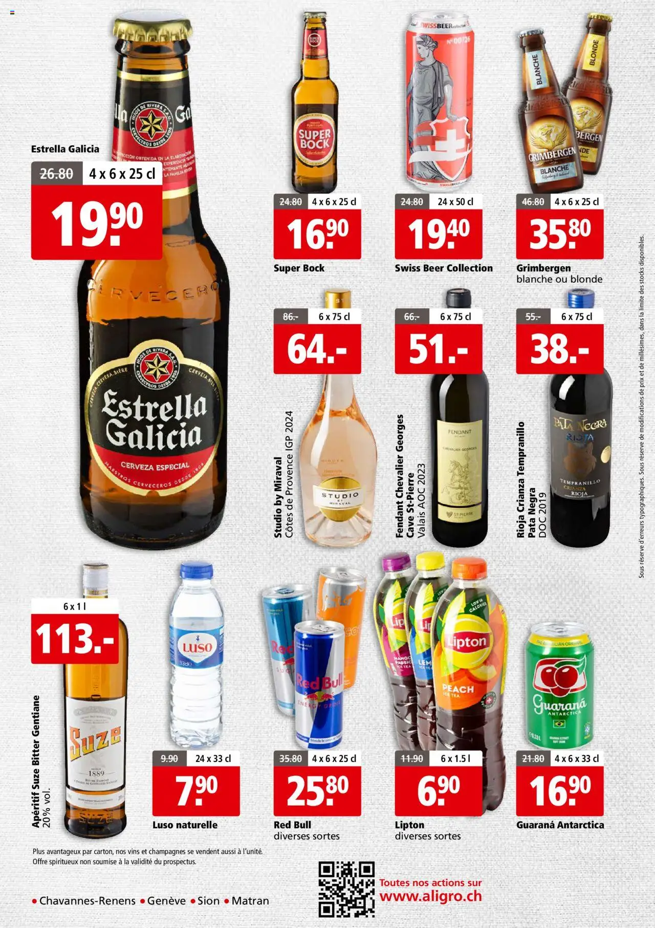 Aligro Aktionen Business Chavannes, Matran, Genève, Sion ab 18.08.2025 | Seite: 4 | Produkte: Red bull, Mango