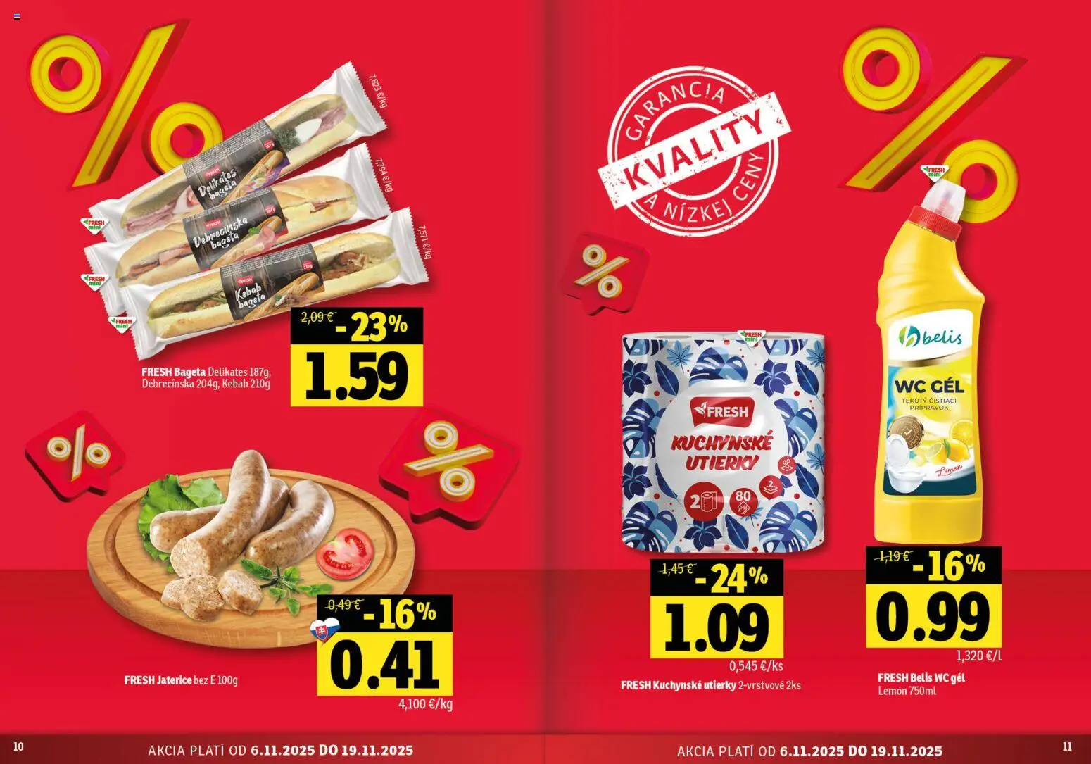 Nové Fresh akcie – leták je platný od 06.11.2025 | Strana: 6 | Produkty: Wc