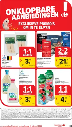 Carrefour market folder week 6 - Voorbeeld van een folder van Carrefour market, geldig van 04.02.2026 | Pagina: 23 | Producten: Lavazza, Wasverzachter, Koffiepads, Koffiecapsules