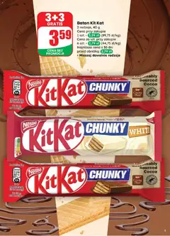 Pogląd oferty "Baton Kit Kat, 2 rodzaje, 40 g" - ważna od 18.03.2026 | Strona: 5 | Produkty: Baton