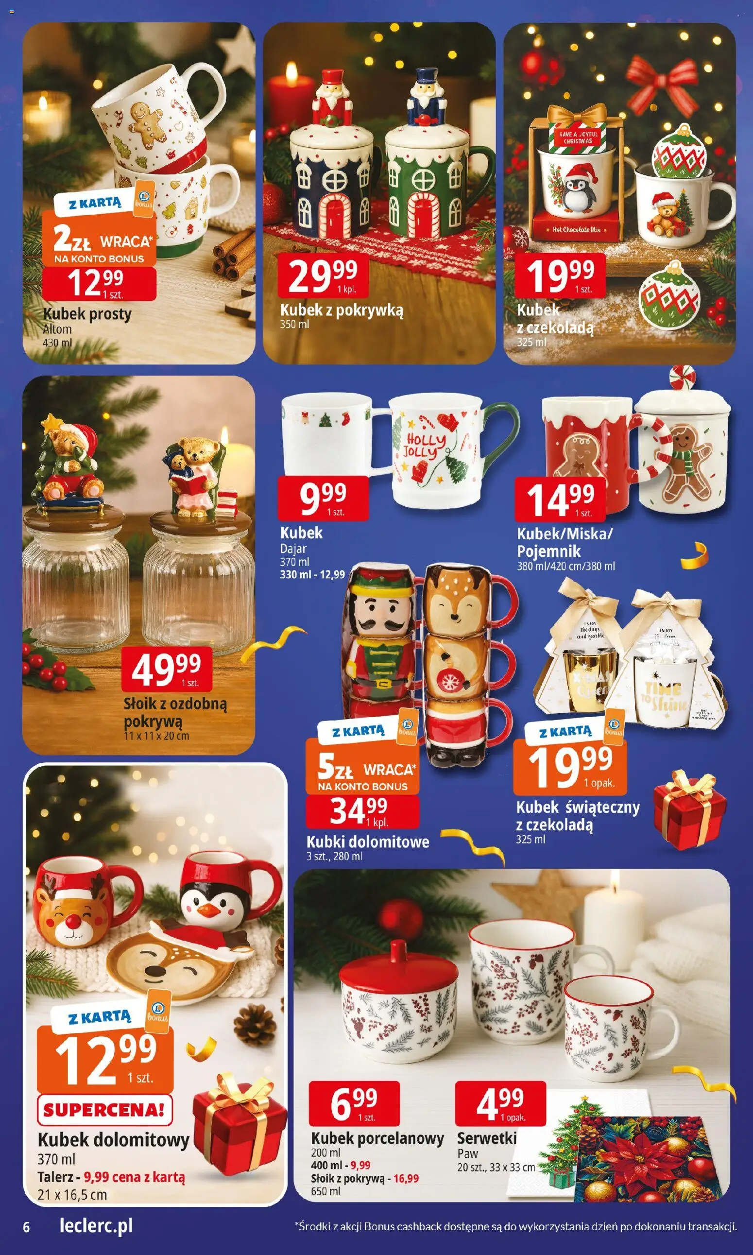 E.Leclerc Gazetka - Warszawa Bielany prezenty od 02.12.2025 | Strona: 6 | Produkty: Karta, Czekolada
