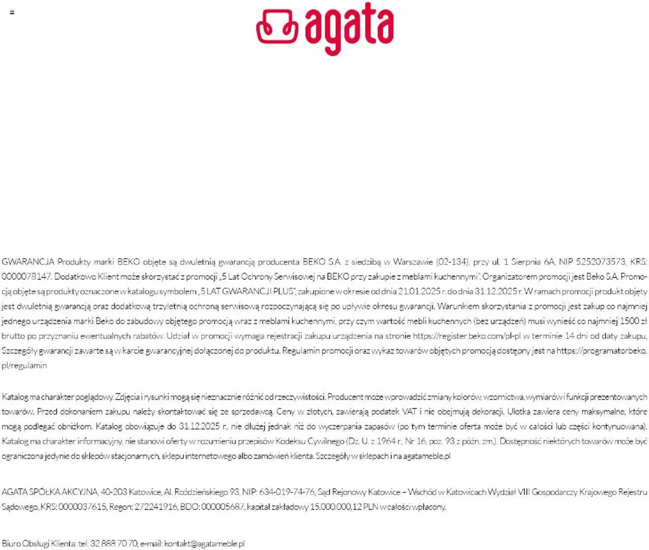 Salony Agata Gazetka - Beko AGD od 01.09.2025 | Strona: 12