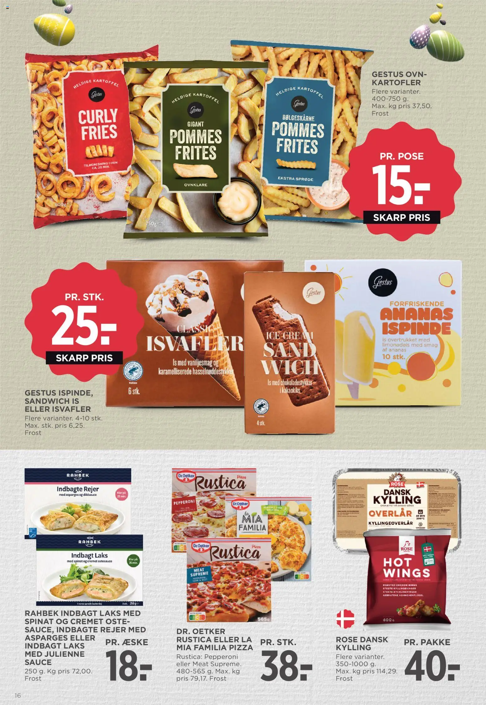 Meny tilbudsavis – gyldig fra 27.03.2026 | Side: 25 | Produkter: Pizza, Kartofler, Rejer, Ovn