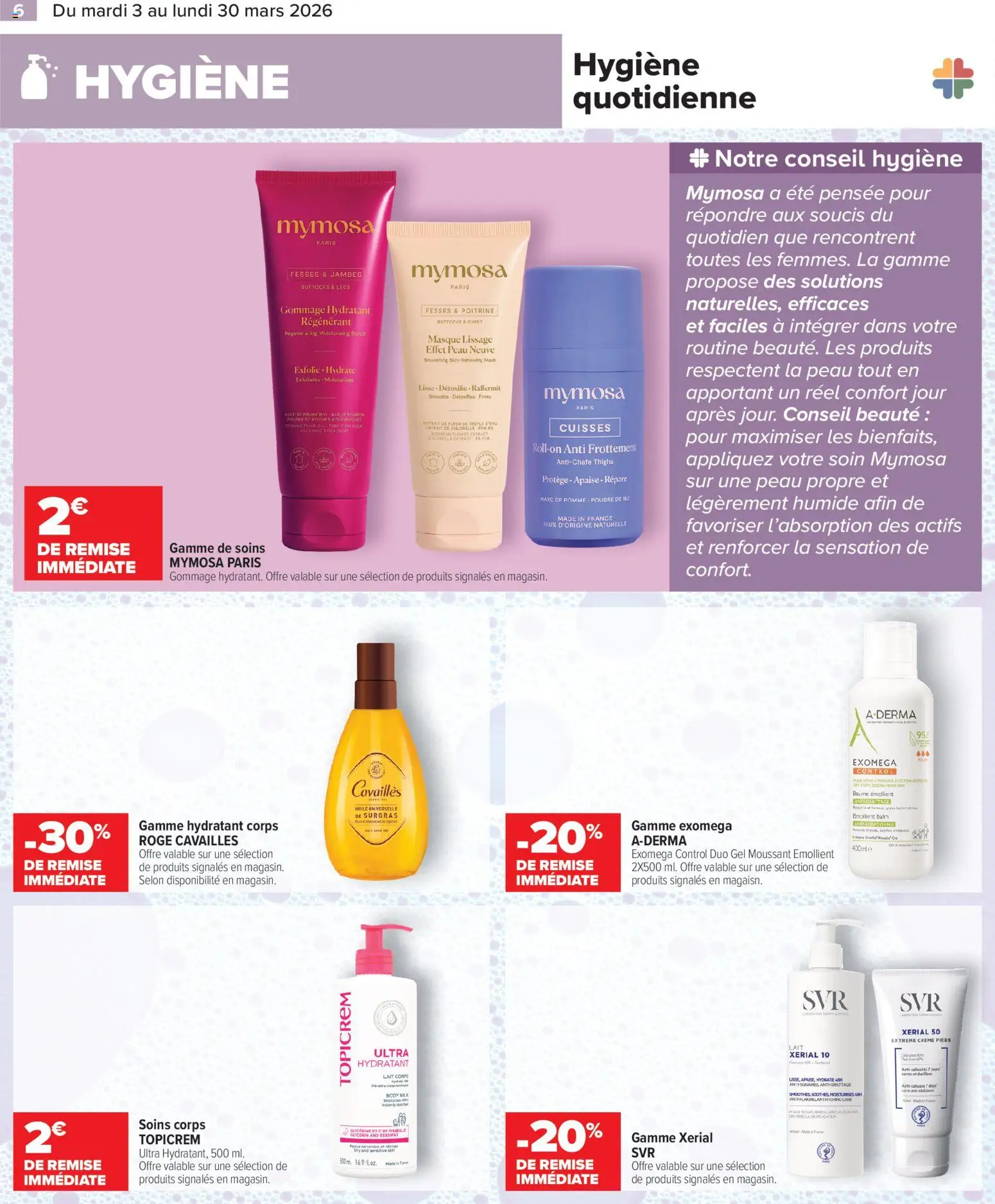 {H1} | Page: 6 | Produits: Body, Masque, Gommage, Crème