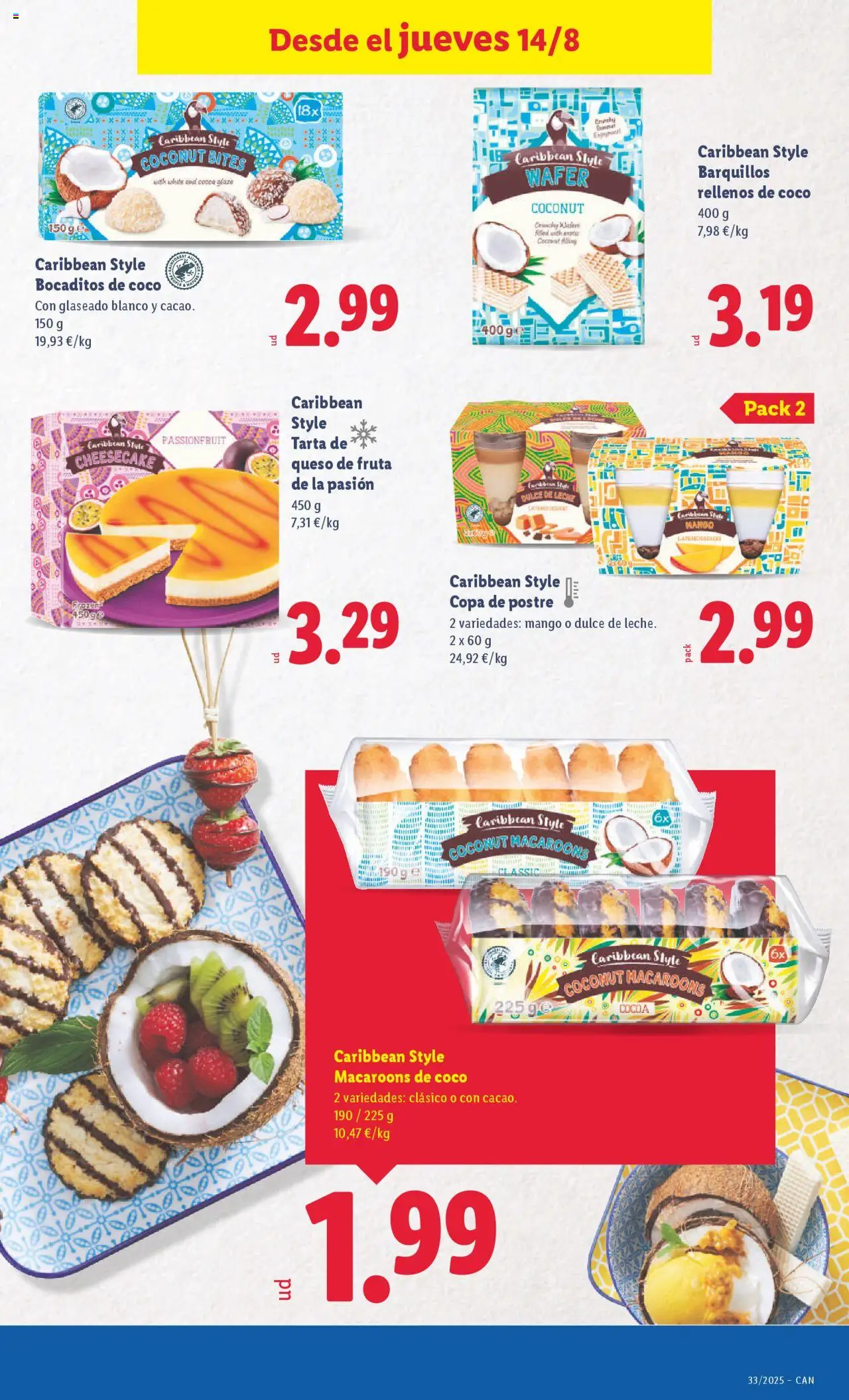 Lidl - Canarias  │ válido desde el 11.08.2025 | Página: 33 | Productos: Leche, Queso, Τυρόπιτα, Ρούτερ