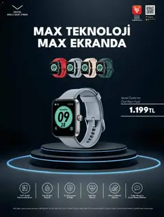 03.04.2026 tarihinden itibaren geçerli olan Vestel kataloğu önizlemesi | Sayfa: 5 | Ürünler: Akıllı saat, Su, Saat