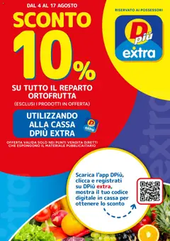 Anteprima del volantino D Più Sconto 10% catalogo valido a partire dal 04.08.2025